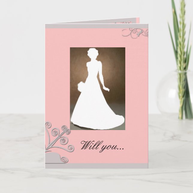Maid of Honour invitation card (Front)