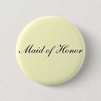 Maid of Honour Ivory Button