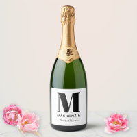 Maid of Honour Monogram Name