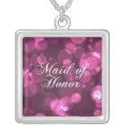 Maid of Honour Necklace [Pink Bokeh]