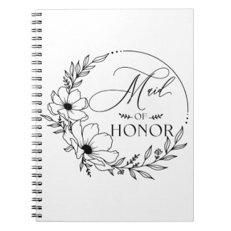 maid of honour notebook
