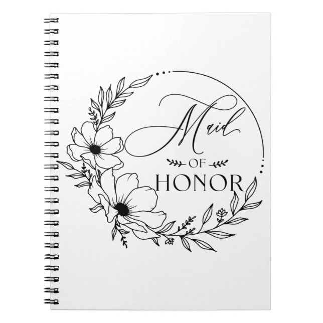 maid of honour notebook (Front)
