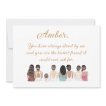 Maid of Honour or Bridesmaid Proposal Card