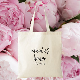 Maid of Honour / Personalised Bridal Party Gift Tote Bag