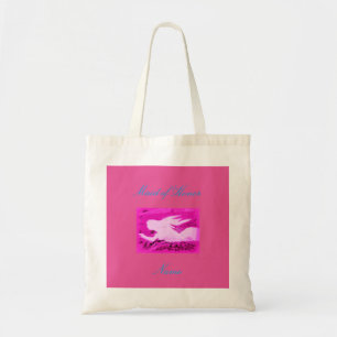 Maid of honour pink mermaid tote bag