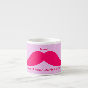 Maid of Honour Pink Moustache Espresso Mug