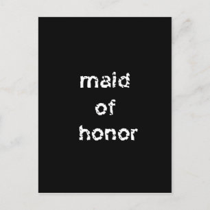 Maid of Honour Postcard