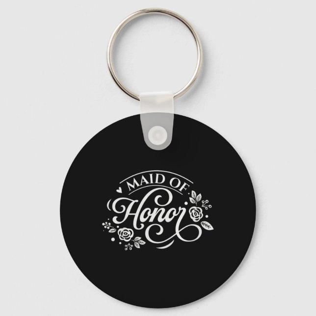 Maid Of Honour Premium Tri-Blend Key Ring (Front)