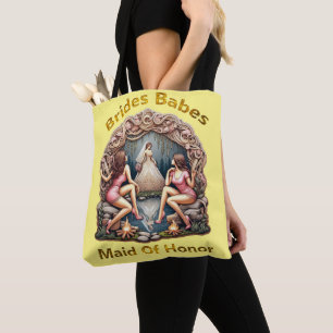Maid of Honour Pride in a Bridal Party Themed Tote Bag