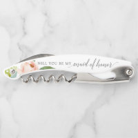 Maid of Honour Proposal Cork Screw - Airy Blush