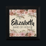 Maid of Honour Proposal Gift Custom Bridal Shower  Gift Box<br><div class="desc">Looking for the perfect gift for your maid of honour? Check out boho cottagecore enchanted wedding theme personalised bridal party jewellery keepsake box! This unique and personalised gift is perfect for any bride-to-be's maid of honour. Not only is it a great way to show your appreciation, but it's also a...</div>
