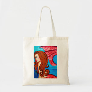 Maid of Honour redheaded red-tail mermaid Tote Bag