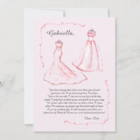 Maid of Honour Request Card