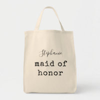 Maid of Honour | Simple Personalised Bridal Party