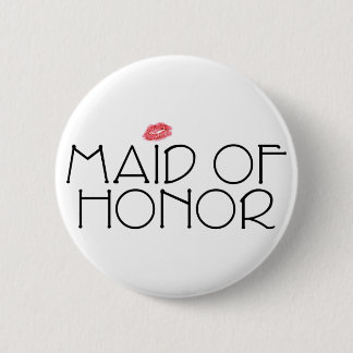 Maid of Honour Smooch 6 Cm Round Badge