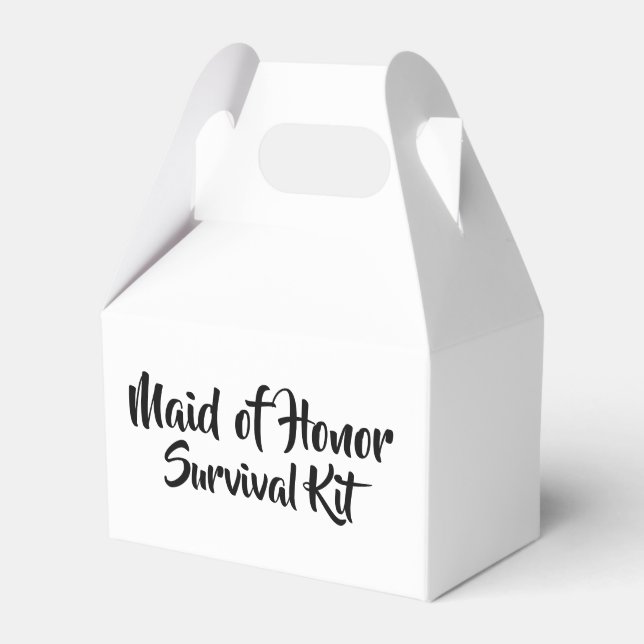"Maid of Honour" Survival Kit Box (Front Side)