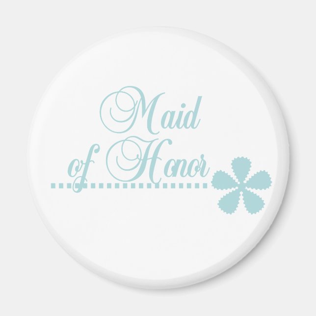 Maid of Honour Teal Elegance Magnet (Front)