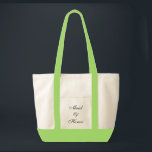 Maid of Honour Tote<br><div class="desc">Tote bag shown in natural/lime green with text; Maid of Honour. Customise this item or buy as is.</div>