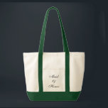 Maid of Honour Tote<br><div class="desc">Tote bag shown in natural/hunter green with text; Maid of Honour. Customise this item or buy as is.</div>