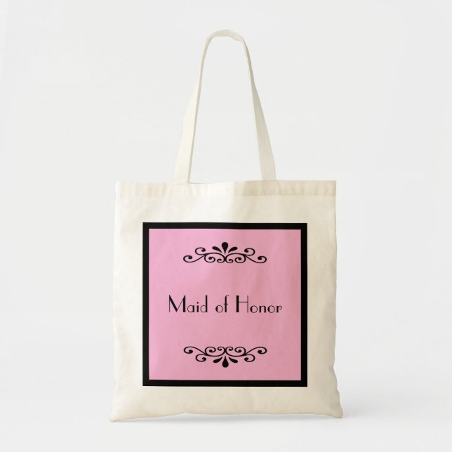 Maid of Honour Tote Bag -- Custom Colour (Front)