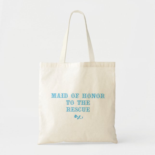 Maid of Honour Tote Blue Bag (Front)