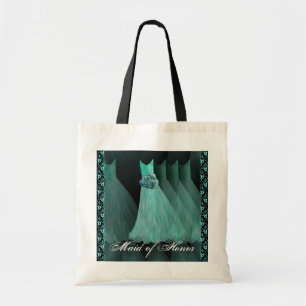 Maid of Honour - TURQUOISE Dresses Cotton Tote Bag