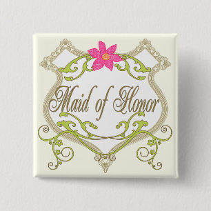 Maid of Honour Wedding Badges