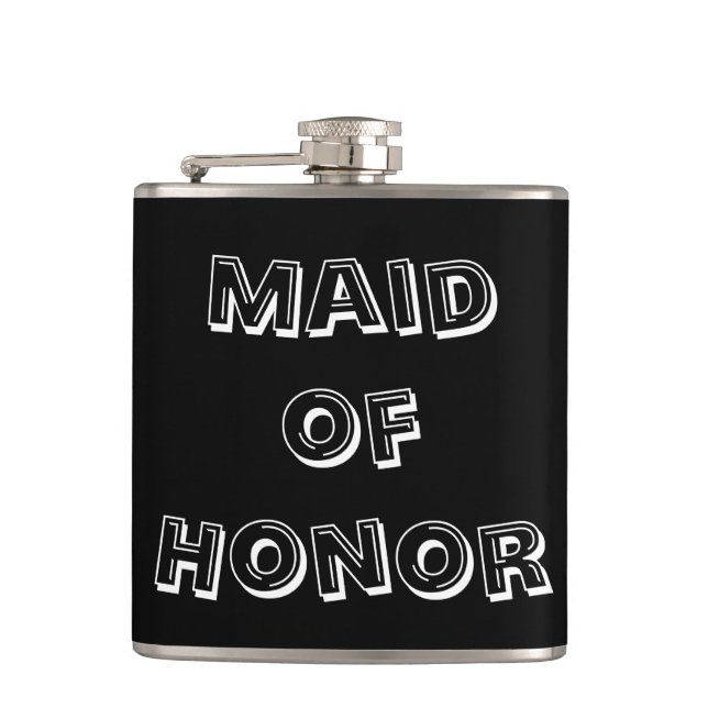 Maid of Honour | Wedding Hip Flask (Front)