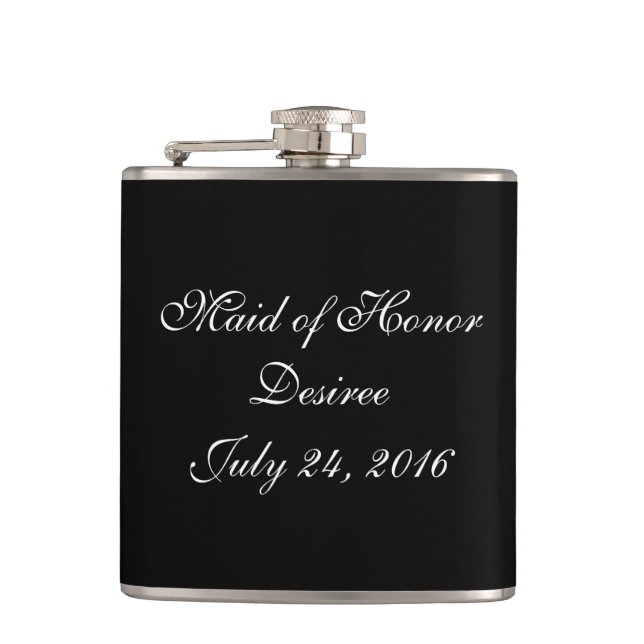 Maid of Honour | Wedding Hip Flask (Front)