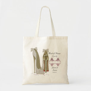 Maid of Honour Wedding Shoes Tote Gift Bag