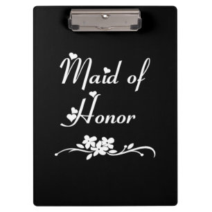 Maid Of Honour Weddings Clipboard