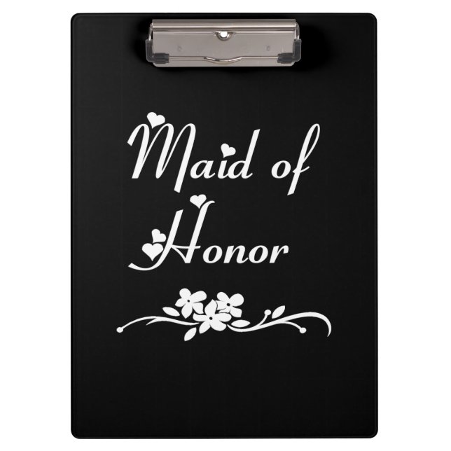Maid Of Honour Weddings Clipboard (Front)