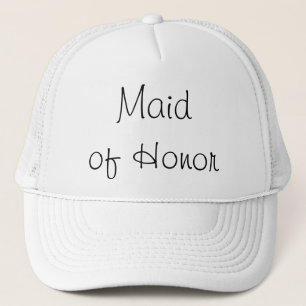 Maid of Honour White Wedding Hat