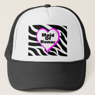 Maid Of Honour Zebra Stripes Trucker Hat