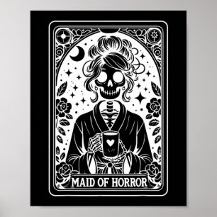 Maid Of Horror Tarot Card Bride Coven Gothic Bache Poster
