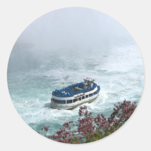 Maid of the Mist boat at Niagara Falls, Canada Classic Round Sticker
