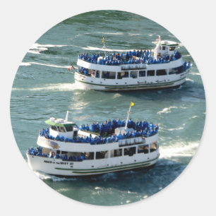 Maid of the Mist Boat: Niagara Falls Classic Round Sticker