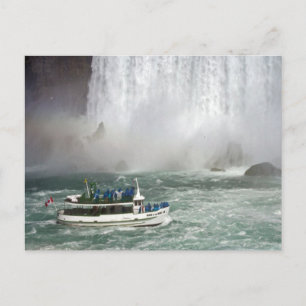 Maid Of The Mist Entering The Falls Postcard
