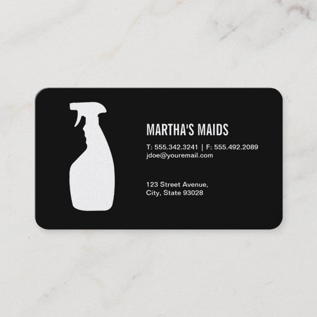 Maid Service Business Card (Front)