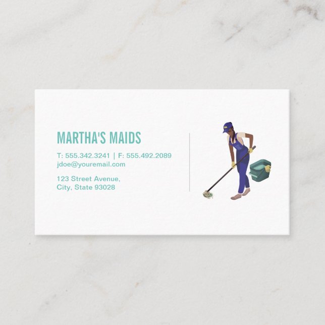 Maid Service Business Card (Front)