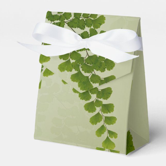 Maiden Hair Fern Frond Favour Box (Front Side)