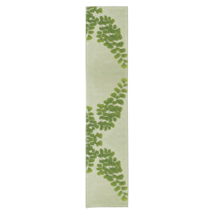 Maiden Hair Fern Frond Short Table Runner