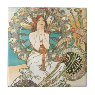 Maiden in Prayer Tile