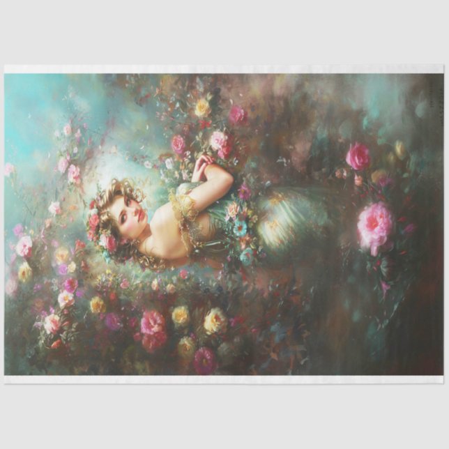 Maiden in the Garden Two  Tissue Paper (Front)