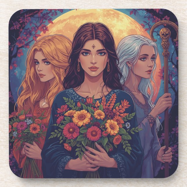 Maiden Mother Crone Coaster (Front)