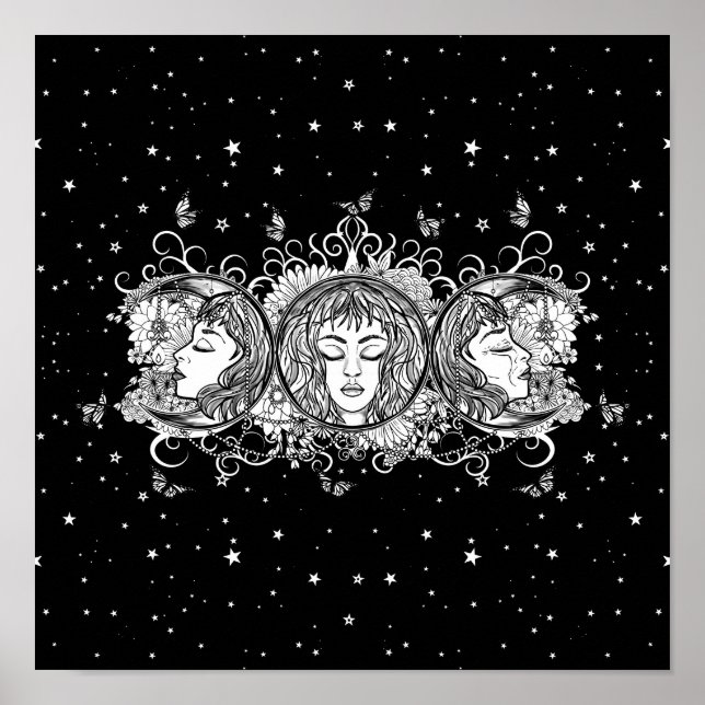 Maiden Mother Crone - Triple Moon Poster (Front)