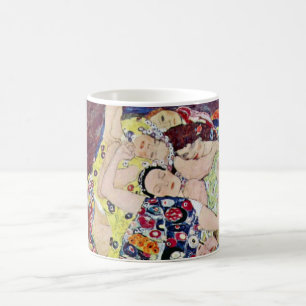 Maiden (Virgin), Gustav Klimt, Vintage Art Nouveau Coffee Mug