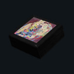 Maiden (Virgin), Gustav Klimt, Vintage Art Nouveau Gift Box<br><div class="desc">The Maiden (aka The Virgin) (1913) by Gustav Klimt is a vintage Victorian Era Art Nouveau fine art symbolism portrait painting. Several women yawning, stretching and sleeping in a bed covered with colourful mosaic pattern blankets. About the artist: Gustav Klimt (1862-1918) was an Austrian Symbolist painter and one of the...</div>