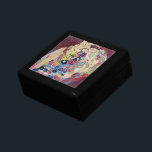 Maiden (Virgin), Gustav Klimt, Vintage Art Nouveau Gift Box<br><div class="desc">The Maiden (aka The Virgin) (1913) by Gustav Klimt is a vintage Victorian Era Art Nouveau fine art symbolism portrait painting. Several women yawning, stretching and sleeping in a bed covered with colourful mosaic pattern blankets. About the artist: Gustav Klimt (1862-1918) was an Austrian Symbolist painter and one of the...</div>