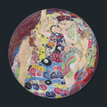 Maiden (Virgin), Gustav Klimt, Vintage Art Nouveau Magnet<br><div class="desc">The Maiden (aka The Virgin) (1913) by Gustav Klimt is a vintage Victorian Era Art Nouveau fine art symbolism portrait painting. Several women yawning, stretching and sleeping in a bed covered with colourful mosaic pattern blankets. About the artist: Gustav Klimt (1862-1918) was an Austrian Symbolist painter and one of the...</div>